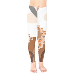 Bohemian Digital Minimalist Boho Style Geometric Abstract Art Kids  Classic Winter Leggings