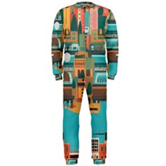 City Painting Town Urban Artwork Onepiece Jumpsuit (men)