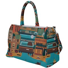 City Painting Town Urban Artwork Duffel Travel Bag