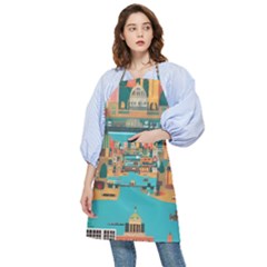 City Painting Town Urban Artwork Pocket Apron