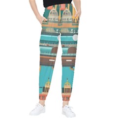 City Painting Town Urban Artwork Women s Tapered Pants