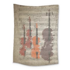 Music Notes Score Song Melody Classic Classical Vintage Violin Viola Cello Bass Medium Tapestry