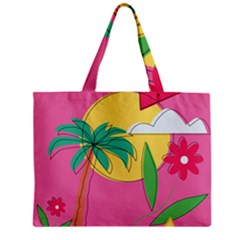 Ocean Watermelon Vibes Summer Surfing Sea Fruits Organic Fresh Beach Nature Zipper Mini Tote Bag by Maspions