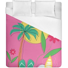 Ocean Watermelon Vibes Summer Surfing Sea Fruits Organic Fresh Beach Nature Duvet Cover (california King Size)