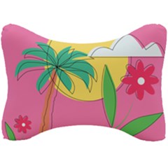 Ocean Watermelon Vibes Summer Surfing Sea Fruits Organic Fresh Beach Nature Seat Head Rest Cushion