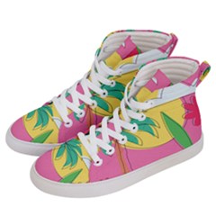 Ocean Watermelon Vibes Summer Surfing Sea Fruits Organic Fresh Beach Nature Women s Hi-top Skate Sneakers by Maspions