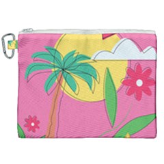 Ocean Watermelon Vibes Summer Surfing Sea Fruits Organic Fresh Beach Nature Canvas Cosmetic Bag (xxl) by Maspions