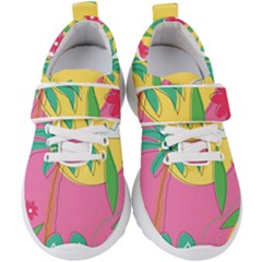 Ocean Watermelon Vibes Summer Surfing Sea Fruits Organic Fresh Beach Nature Kids  Velcro Strap Shoes by Maspions