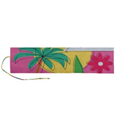 Ocean Watermelon Vibes Summer Surfing Sea Fruits Organic Fresh Beach Nature Roll Up Canvas Pencil Holder (l)