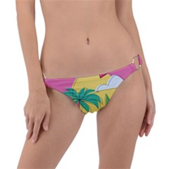 Ocean Watermelon Vibes Summer Surfing Sea Fruits Organic Fresh Beach Nature Ring Detail Bikini Bottoms