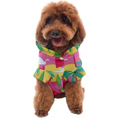 Ocean Watermelon Vibes Summer Surfing Sea Fruits Organic Fresh Beach Nature Dog Coat by Maspions