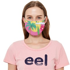 Ocean Watermelon Vibes Summer Surfing Sea Fruits Organic Fresh Beach Nature Cloth Face Mask (adult)