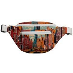 London England Bridge Europe Buildings Architecture Vintage Retro Town City Fanny Pack