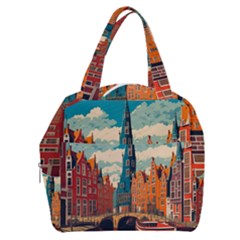 London England Bridge Europe Buildings Architecture Vintage Retro Town City Boxy Hand Bag