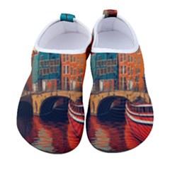 London England Bridge Europe Buildings Architecture Vintage Retro Town City Women s Sock-style Water Shoes by Maspions