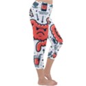 Health Gut Health Intestines Colon Body Liver Human Lung Junk Food Pizza Capri Winter Leggings  View3