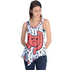 Health Gut Health Intestines Colon Body Liver Human Lung Junk Food Pizza Sleeveless Tunic