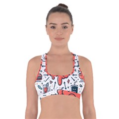 Health Gut Health Intestines Colon Body Liver Human Lung Junk Food Pizza Cross Back Sports Bra