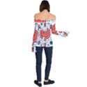 Health Gut Health Intestines Colon Body Liver Human Lung Junk Food Pizza Off Shoulder Long Sleeve Top View2