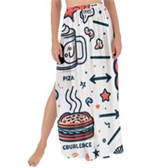 Health Gut Health Intestines Colon Body Liver Human Lung Junk Food Pizza Maxi Chiffon Tie-Up Sarong