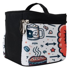 Health Gut Health Intestines Colon Body Liver Human Lung Junk Food Pizza Make Up Travel Bag (Small)