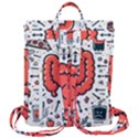 Health Gut Health Intestines Colon Body Liver Human Lung Junk Food Pizza Flap Top Backpack View3