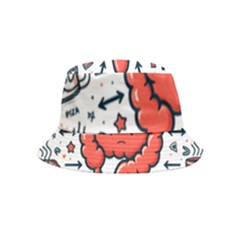 Health Gut Health Intestines Colon Body Liver Human Lung Junk Food Pizza Bucket Hat (Kids)