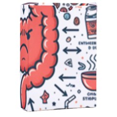 Health Gut Health Intestines Colon Body Liver Human Lung Junk Food Pizza Playing Cards Single Design (Rectangle) with Custom Box