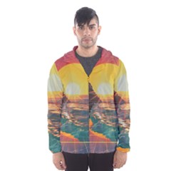 Pretty Art Nice Men s Hooded Windbreaker