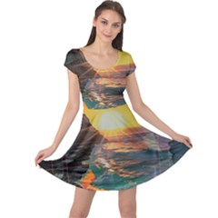 Pretty Art Nice Cap Sleeve Dress