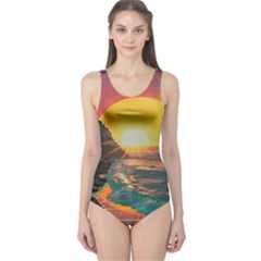 Pretty Art Nice One Piece Swimsuit