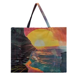 Pretty Art Nice Zipper Large Tote Bag