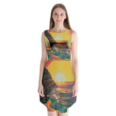 Pretty Art Nice Sleeveless Chiffon Dress  