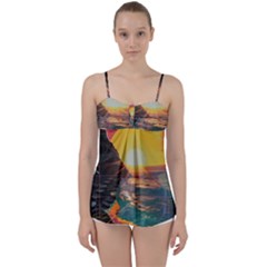 Pretty Art Nice Babydoll Tankini Top by Maspions