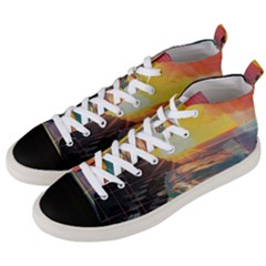 Pretty Art Nice Men s Mid-top Canvas Sneakers