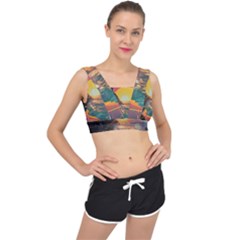 Pretty Art Nice V-back Sports Bra by Maspions