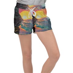 Pretty Art Nice Women s Velour Lounge Shorts