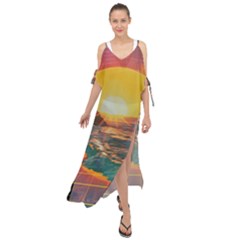 Pretty Art Nice Maxi Chiffon Cover Up Dress