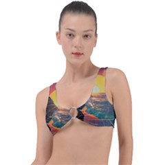 Pretty Art Nice Ring Detail Bikini Top