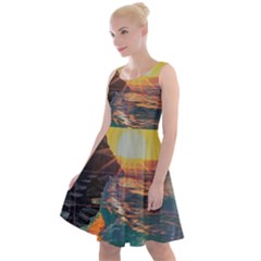 Pretty Art Nice Knee Length Skater Dress