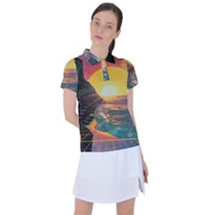 Pretty Art Nice Women s Polo T-shirt