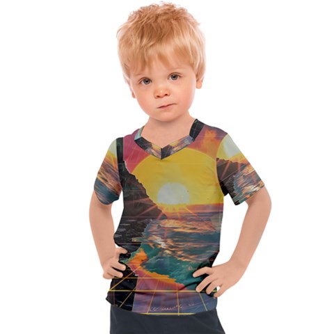 Pretty Art Nice Kids  Sports T-shirt by Maspions