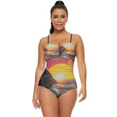 Pretty Art Nice Retro Full Coverage Swimsuit