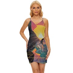 Pretty Art Nice Wrap Tie Front Dress by Maspions