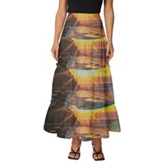 Pretty Art Nice Tiered Ruffle Maxi Skirt