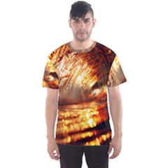 Wave Art Mood Water Sea Beach Men s Sport Mesh T-shirt