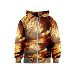 Wave Art Mood Water Sea Beach Kids  Zipper Hoodie