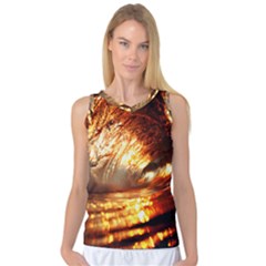 Wave Art Mood Water Sea Beach Women s Basketball Tank Top