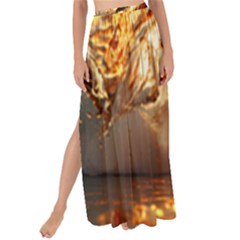 Wave Art Mood Water Sea Beach Maxi Chiffon Tie-up Sarong