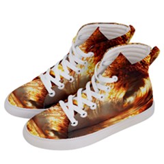 Wave Art Mood Water Sea Beach Women s Hi-top Skate Sneakers by Maspions